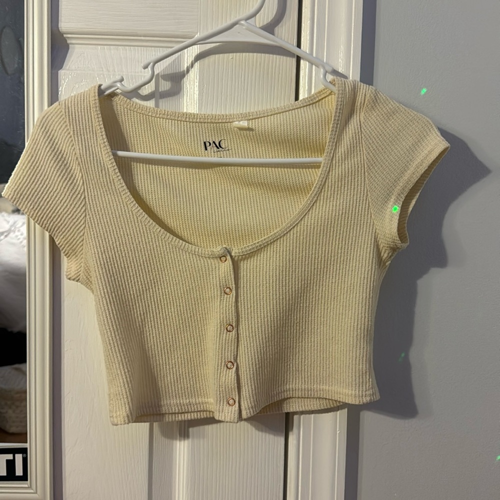 Waffle crop top